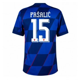 Kroatia Mario Pasalic #15 Borte skjorte EM 2024 Kortermet